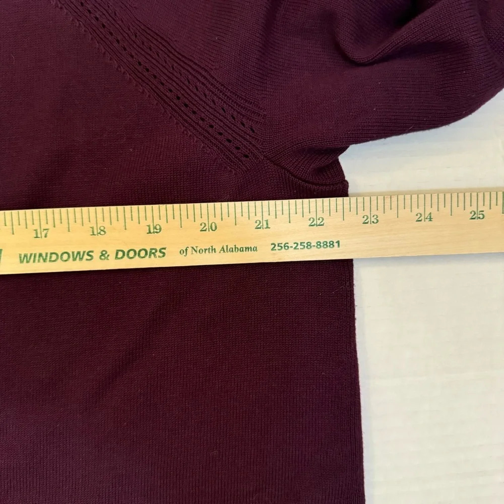Talbots Plus Purple Long Sleeve Cardigan - Picture 5 of 8